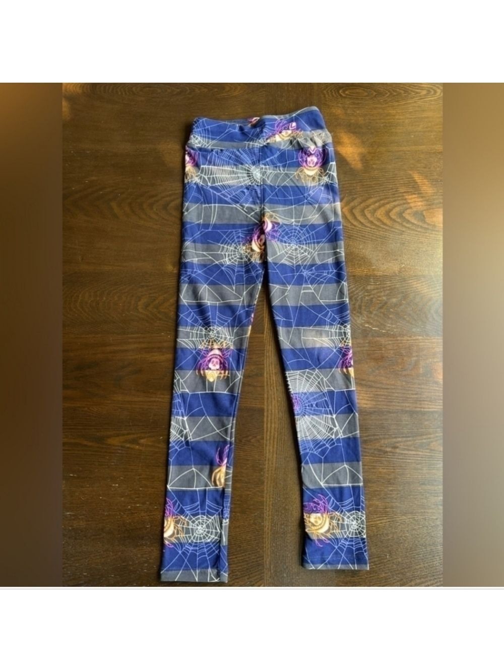 LuLaRoe Kids Girls Leggings Large Extra Large NWOT Halloween Spiderwebs Spiders